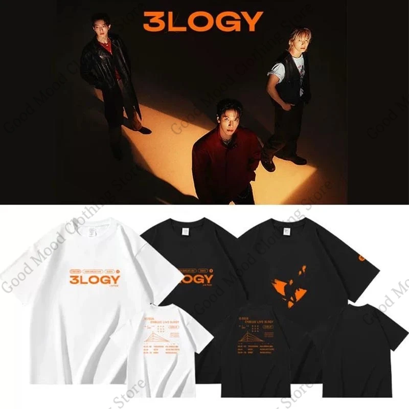 Camiseta CNBLUE 3LOGY Concert Jung Yong Hwa Lee Jung Shin Kang Min Hyuk, Camiseta de Moda Kpop, Camiseta de Manga Corta de Algodón