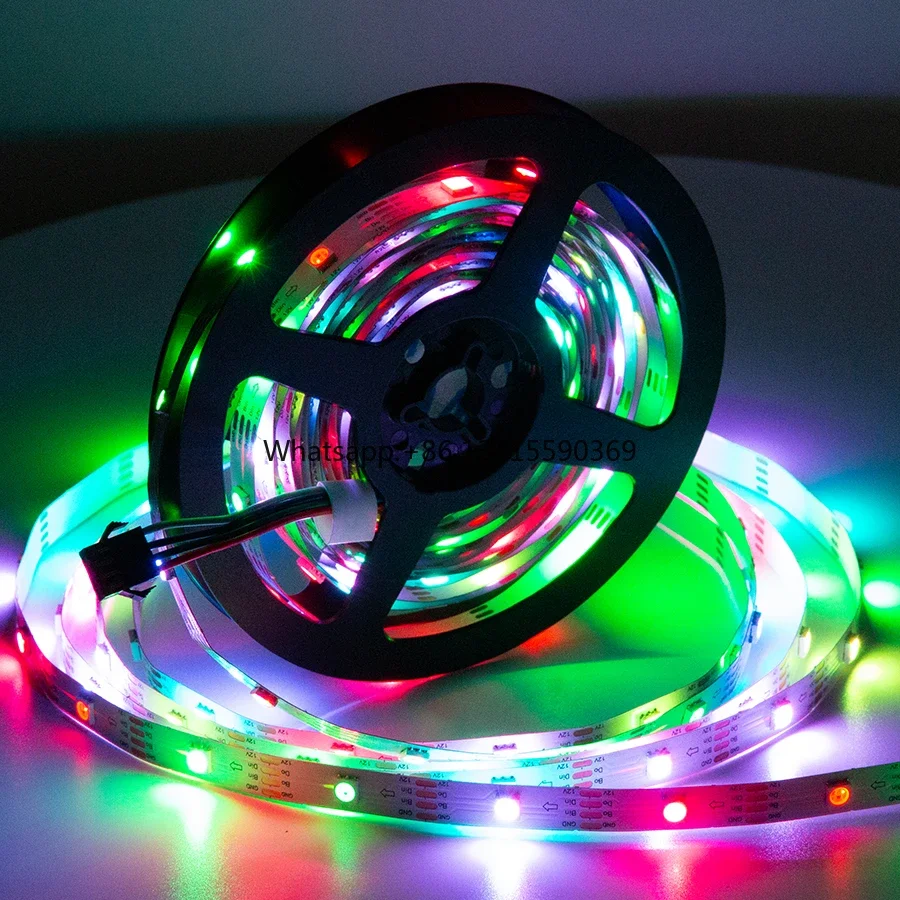 

5050 Smart RGBIC Running 30 LEDs Strip Lights DC12V for Indoor Living Room