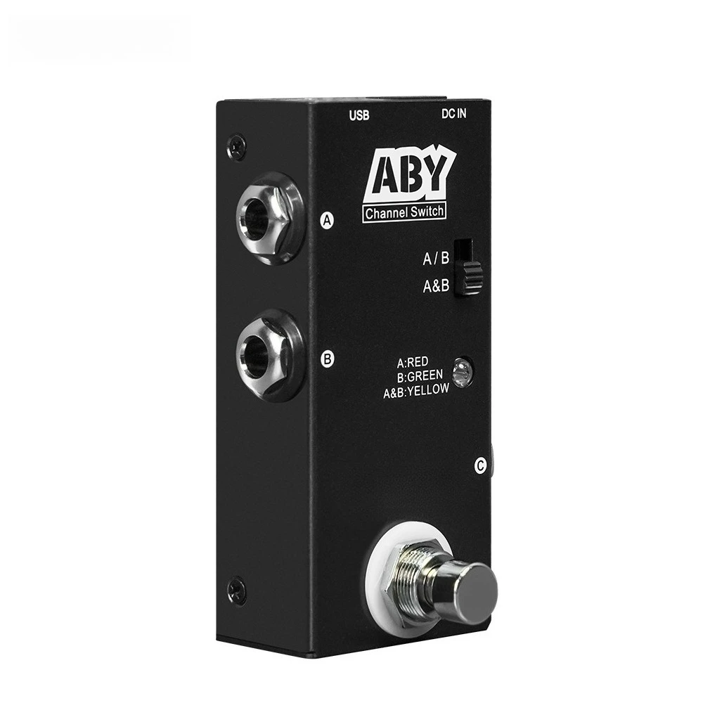 Electric Guitar Effects Pedal ABY Route Selector Pedal Music Performance Rock