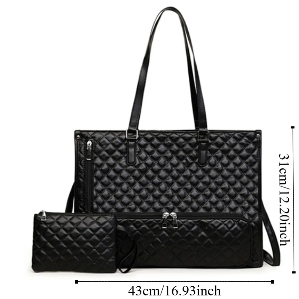 2-in-1 محمول حقيبة الغداء حقيبة الكتف حزام علب الاغذية حقيبة كمبيوتر محمول متعددة الوظائف بلون 15.6 بوصة حقائب الكمبيوتر المحمول المحمولة