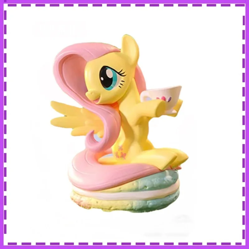 

Anime My Little Pony Leisure Afternoon Applejack Fluttershy Rainbow Dash Rarity Gifts for Children Action Figure Model Toys