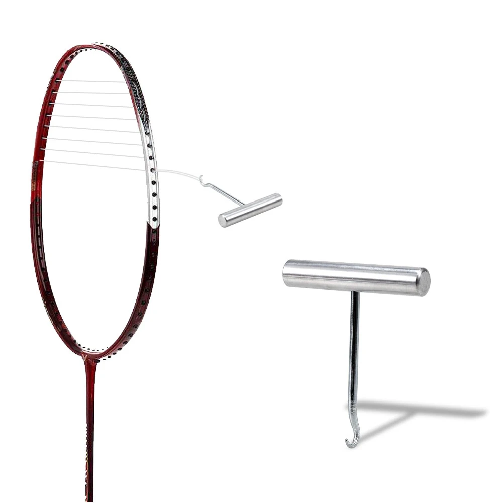 Racket String Assistência Extrator, aço inoxidável, DIY Stringing Tool, Tênis Badminton Squash, 1 Pc