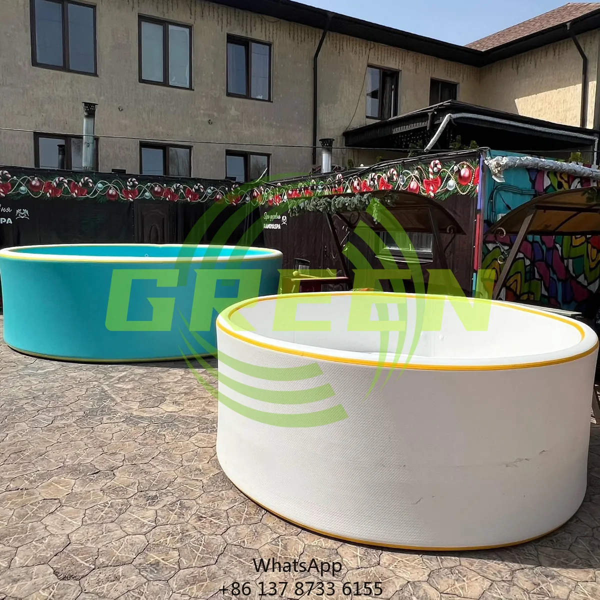 Customized Size Synchronized Diving Swimming Pool Inflatable For Outdoor Best Selling Swimming Inflatable Pool With Water Pump