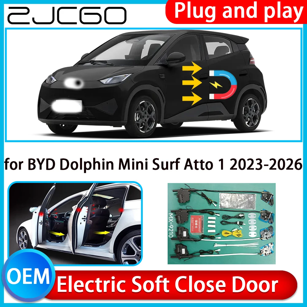 for BYD Dolphin Mini Surf Atto 1 2023-2026 OEM Auto Pull Soft Close Door Kit Power Latch Electric Door Catch Soft Closing Assist