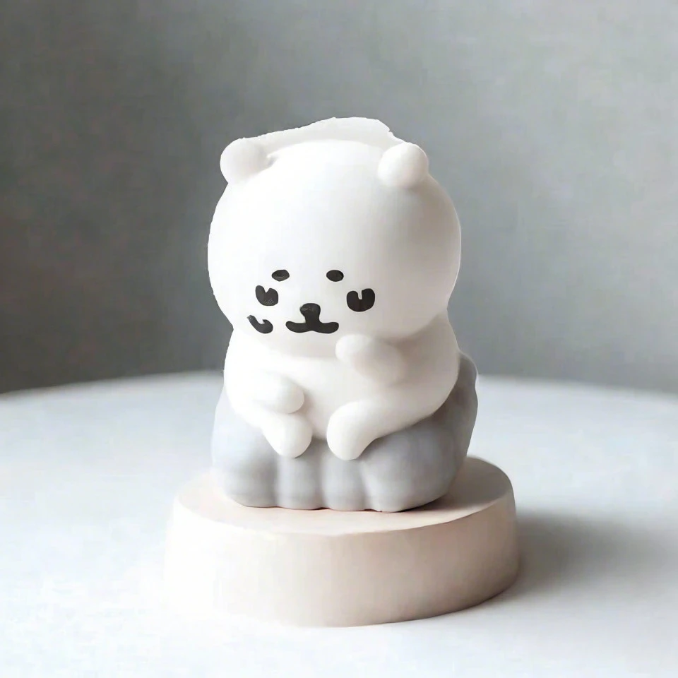 Cute Manga Joke Bear Theme Keycap Resin Peripherals Art Keycaps Anime PC Game for Mechanical Keyboard Accessories Cherry MX Gift