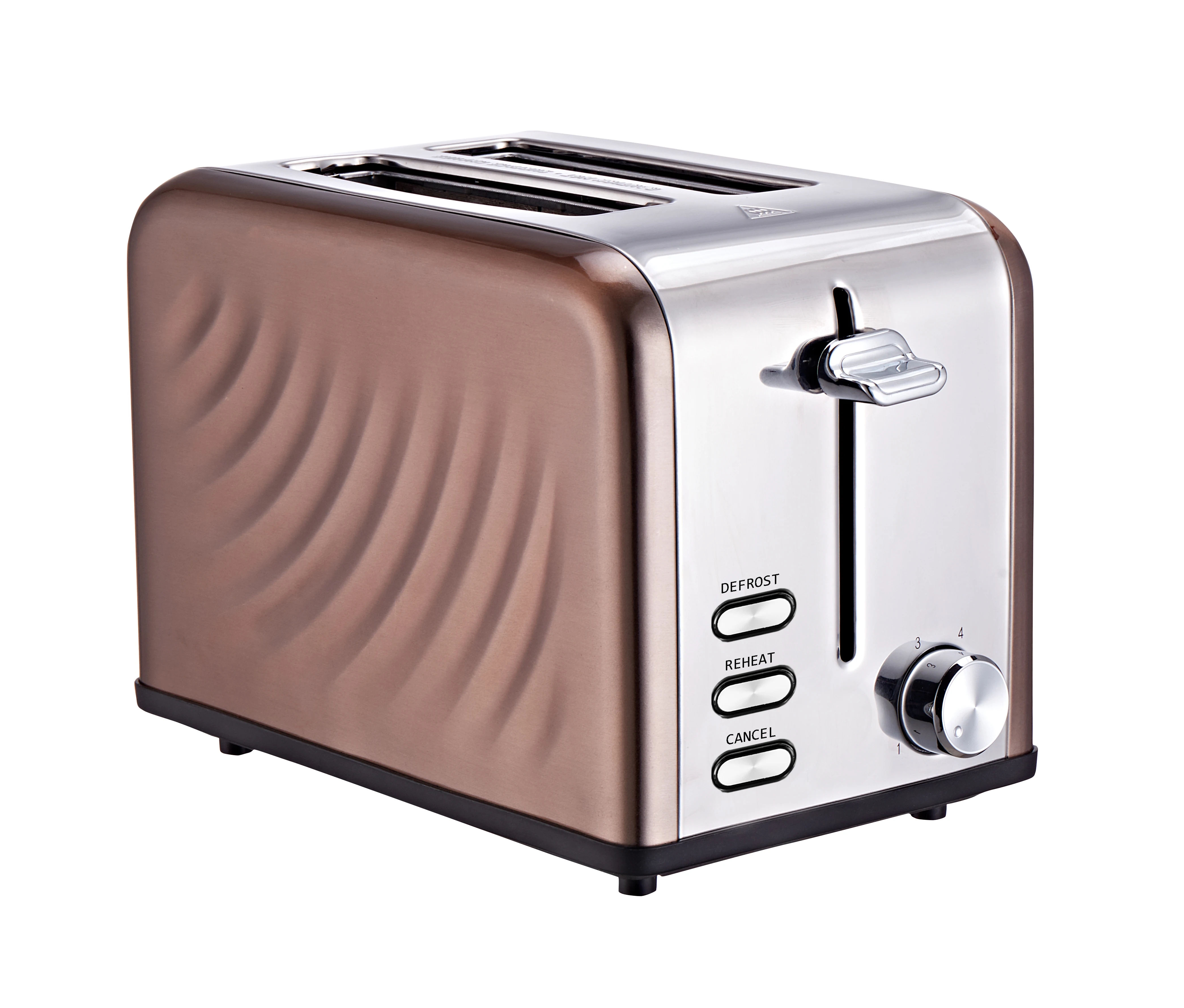 Stainless Steel Electric 2‑Slice Multi‑Function Bread Toaster Extra Wide Slot Commercial Hotel Use