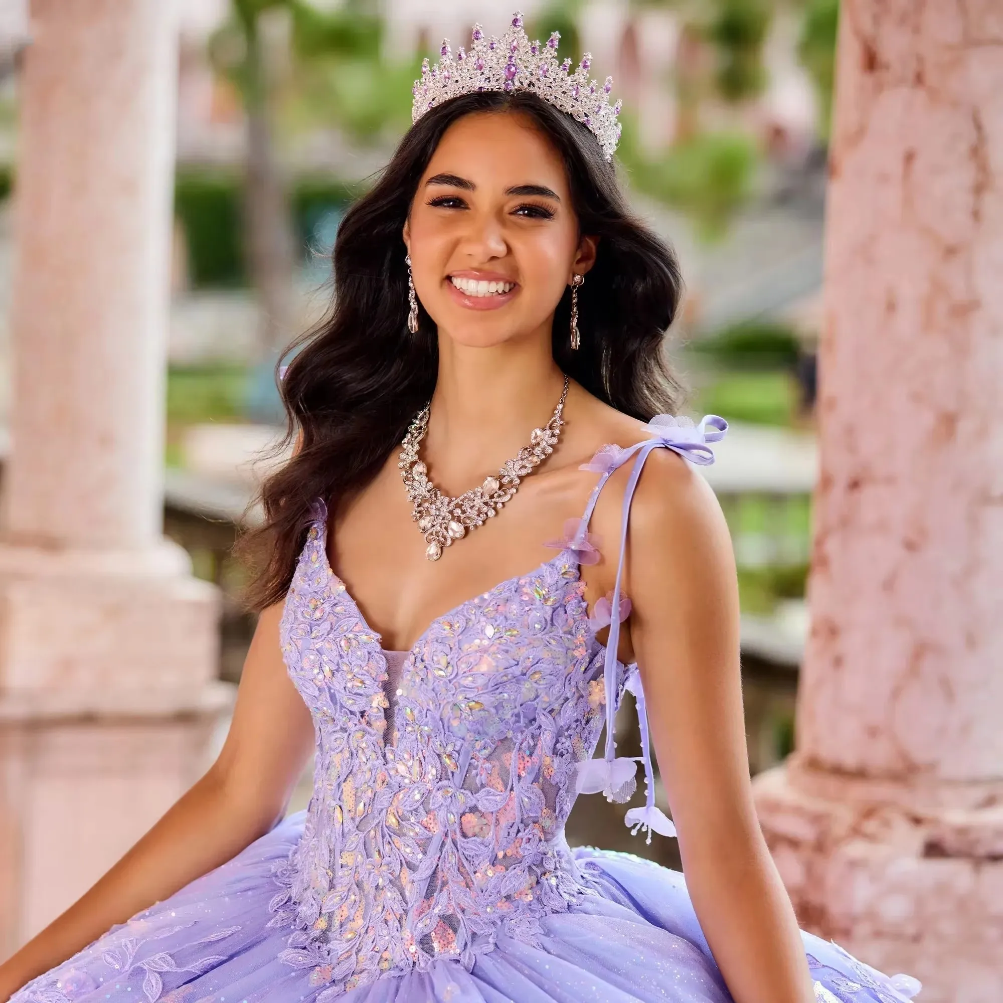 ANGELSBRIDEP Лавандовое платье Quinceanera бальное платье 3D Цветы аппликация бисером бант сзади милое 16 Vestidos De 15 лет День рождения Лидер продаж