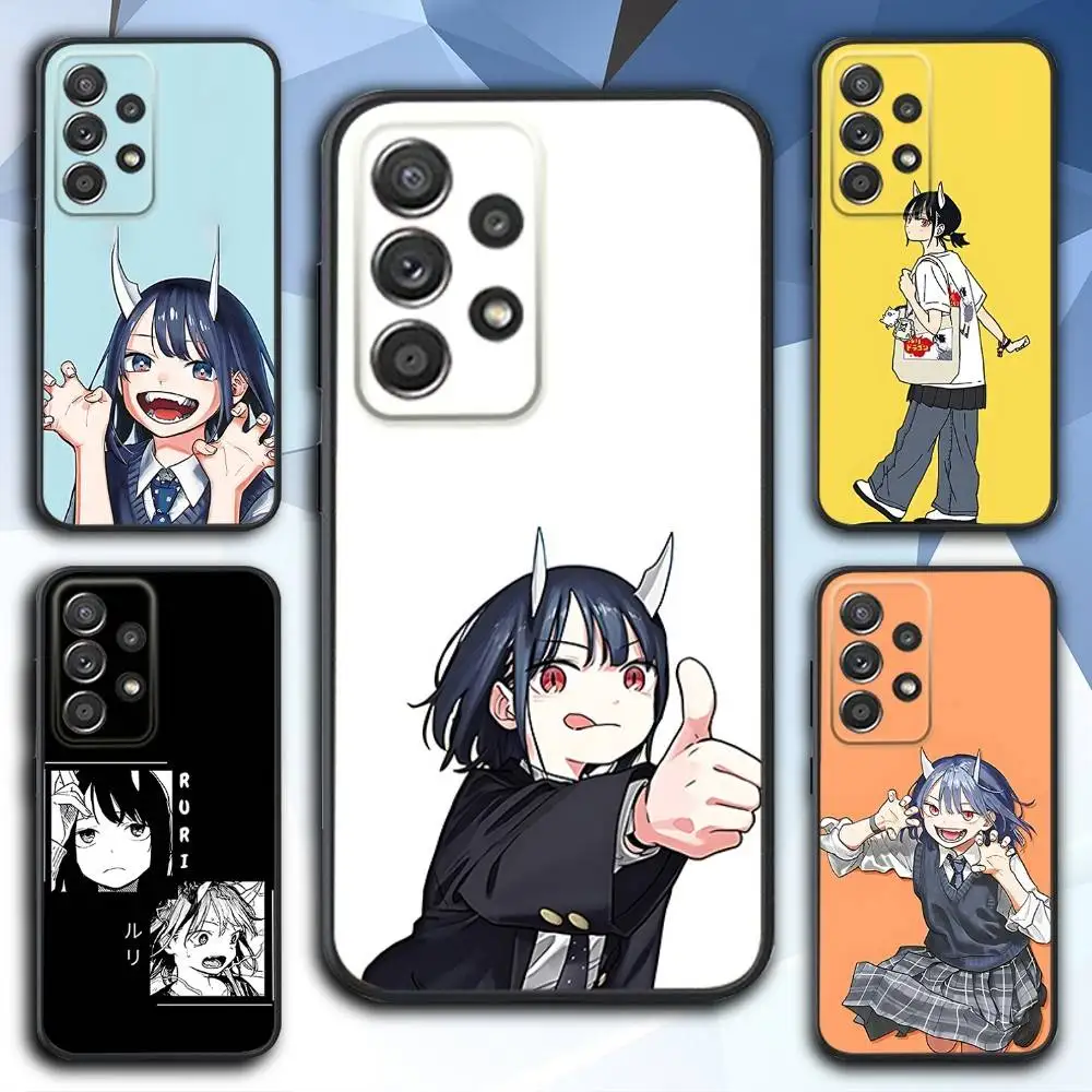 

R-Ruri Anime Dragon Phone Case For Samsung S 25,24,23,22,30,21,10,9,Ultra,Plus,Lite,FE,4,5 G Soft Black Case