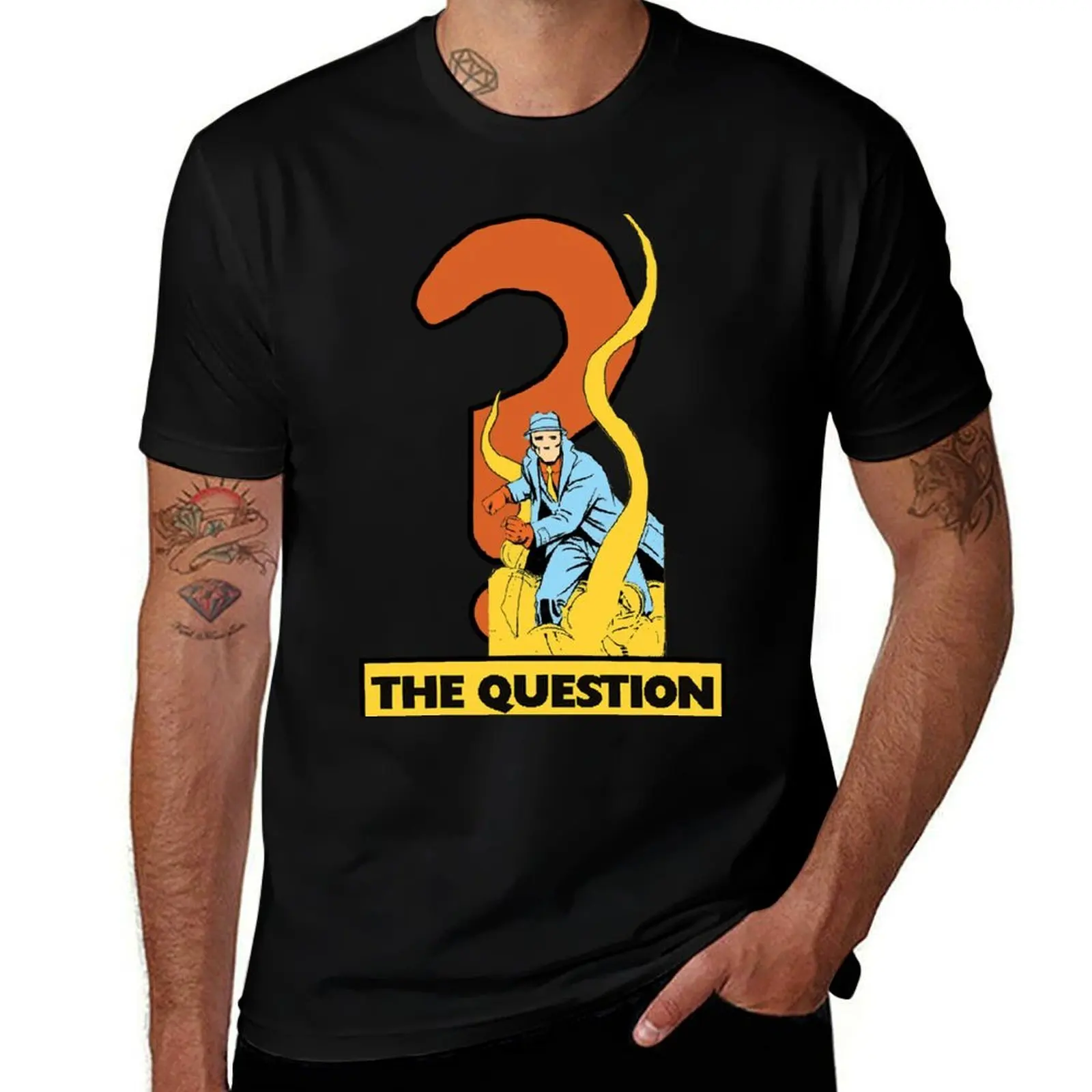 The Question Retro Design T-Shirt Plus Size Lightweight Top T-Shirt