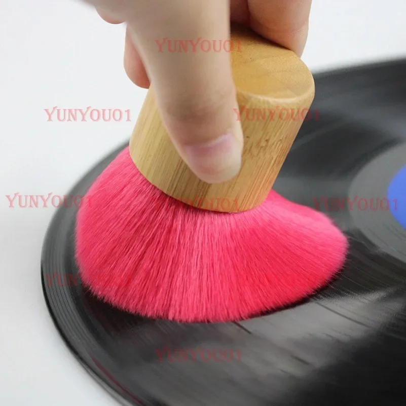 LP Vinyl Record Player Cleaning Brush, Phonograph Record Turntable Dust Anti-static Brush CD Soft Brush