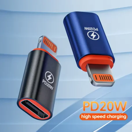 1-4Pcs PD20W USB Type C To Lightning OTG Adapter for iOS Lightning Male to Type C Female Connector Converter for iPhone iPad