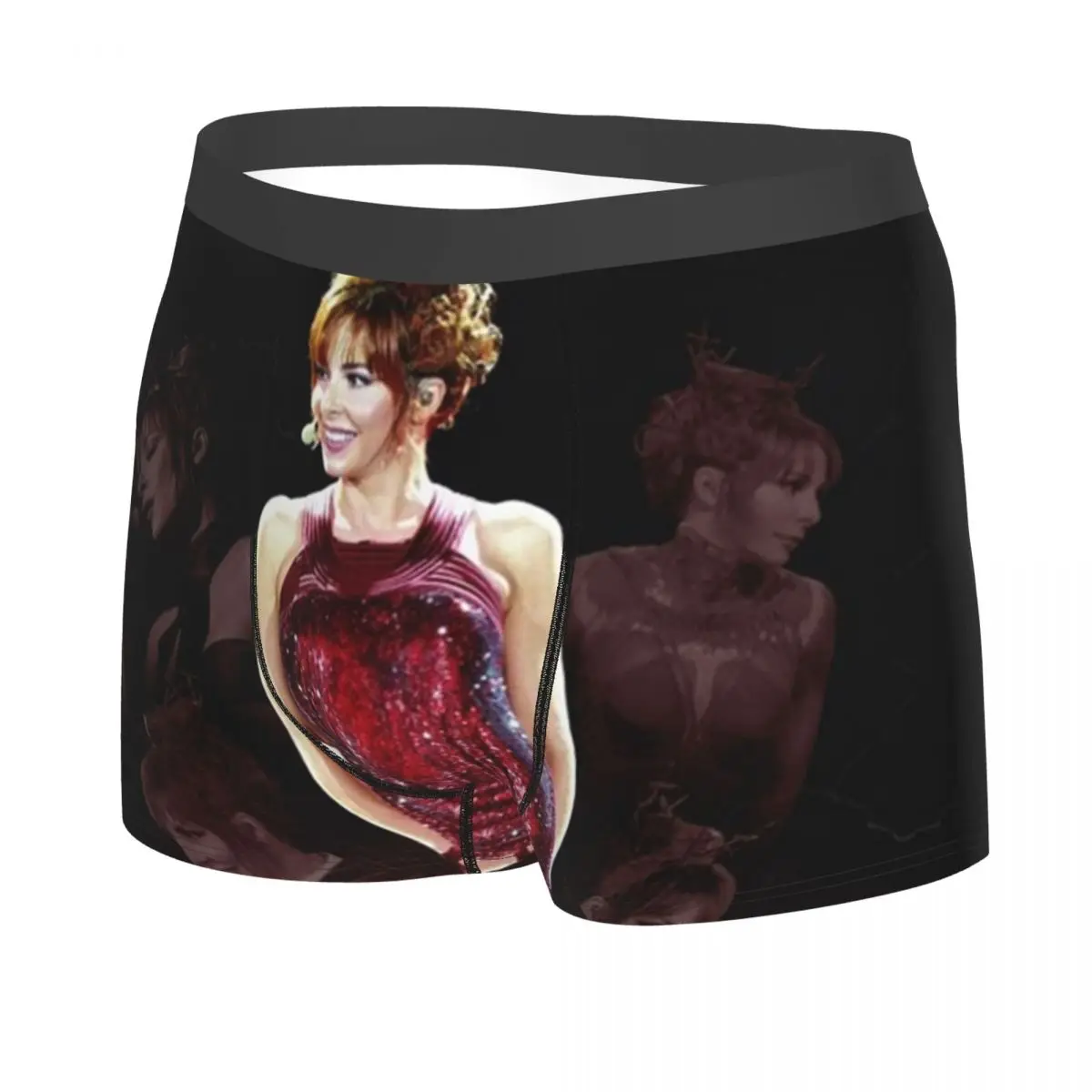 Cool Mylene Farmer Boxers Shorts Panties Men's Underpants Stretch French Singer Briefs Underwear