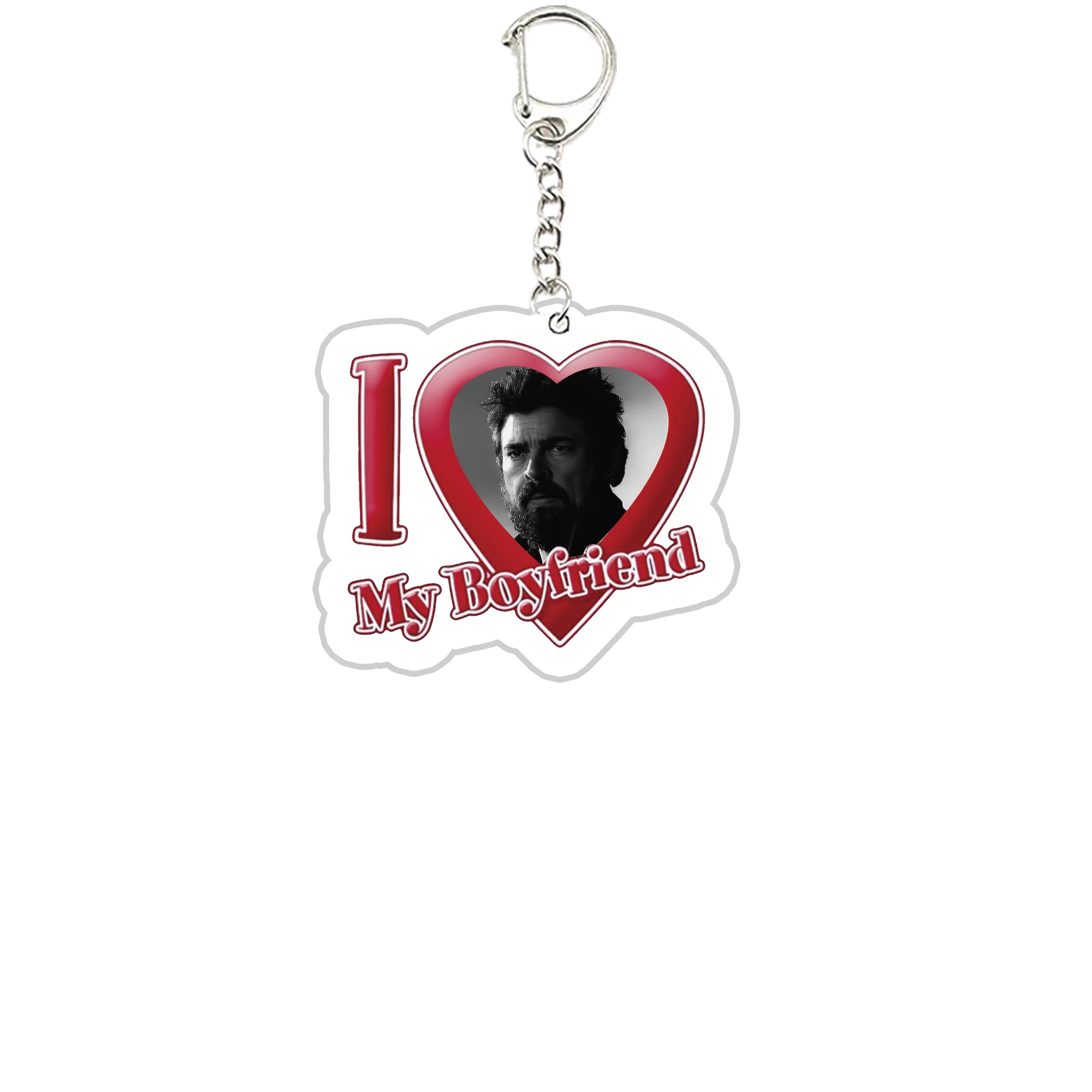 Hot TV The Boys Keychains Keyring My Boyfriend Homelander Billy Butcher Key Chain Ring Pendant Keyring Jewelry Fans Gifts