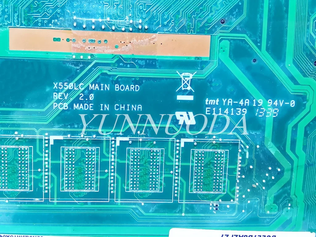 X550LC For  ASUS X550LD A550L X550LD R510L Laptop Motherboard With i3 i5 i7 CPU 0G 4G RAM GT720 GPU 100% tested