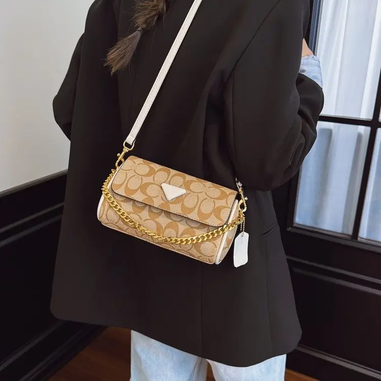 

‌ Новое поступление 2023 года, сумка для маджонга, женская сумка через плечо из мягкой кожи, регулируемый ремень, нишевая дизайнерская сумка для путешествий и выходных ‌