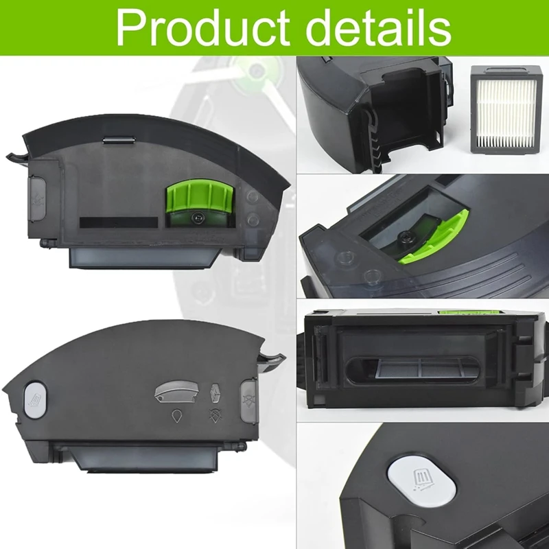 AB43 Reemplazo-Cubo de polvo--Para Irobot-Roomba-I3-I3+-I4-I4+-I6-I6+-I7-I7+-I8-I8+-E5-E6-E7-J7-Robot-Caja de colector de polvo