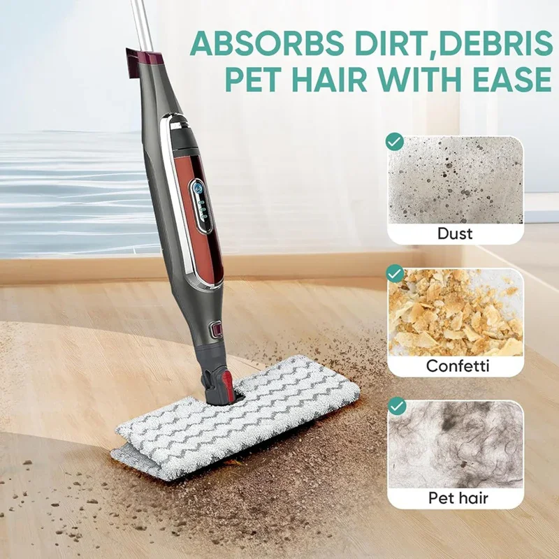 4PCS Steam Mop Pads Replacement For Shark P3/P5/P8 Steam Pocket Mop System Vacuum Cleaner Parts Mop Cloth