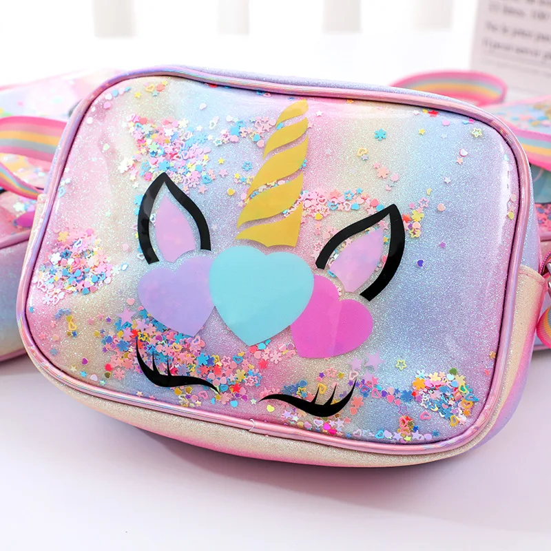 Kids Unicorn Bag Girls Rainbow Shoulder Bag GirlCartoon Unicorn Kid Bags Child Messenger Bags for Girl Mochila Infantil Menina