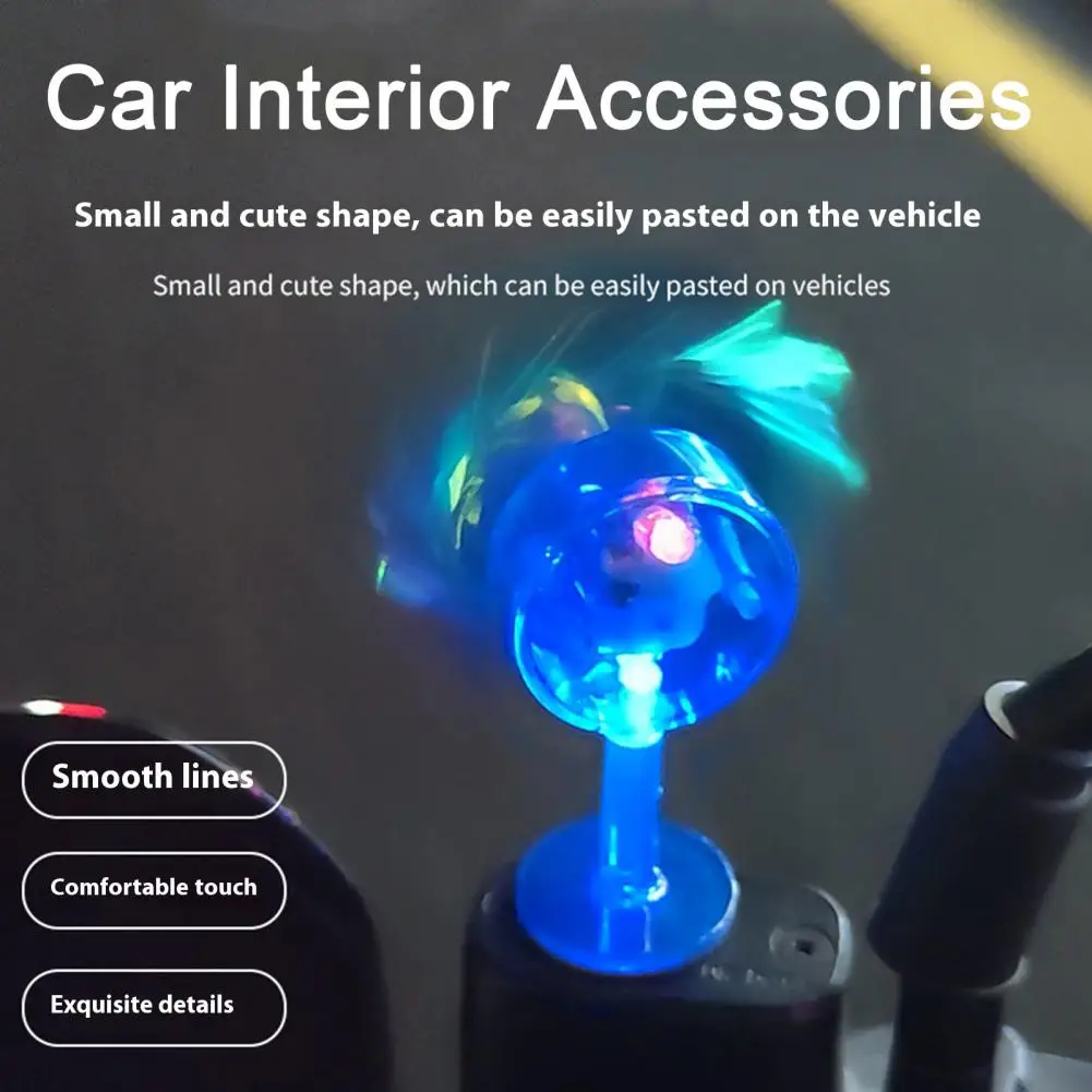 Windmills Model Car Decoration LED Center Console Decoration for Cars Motorcycles Colorful Light-Up Wheel Car Interior Accessori