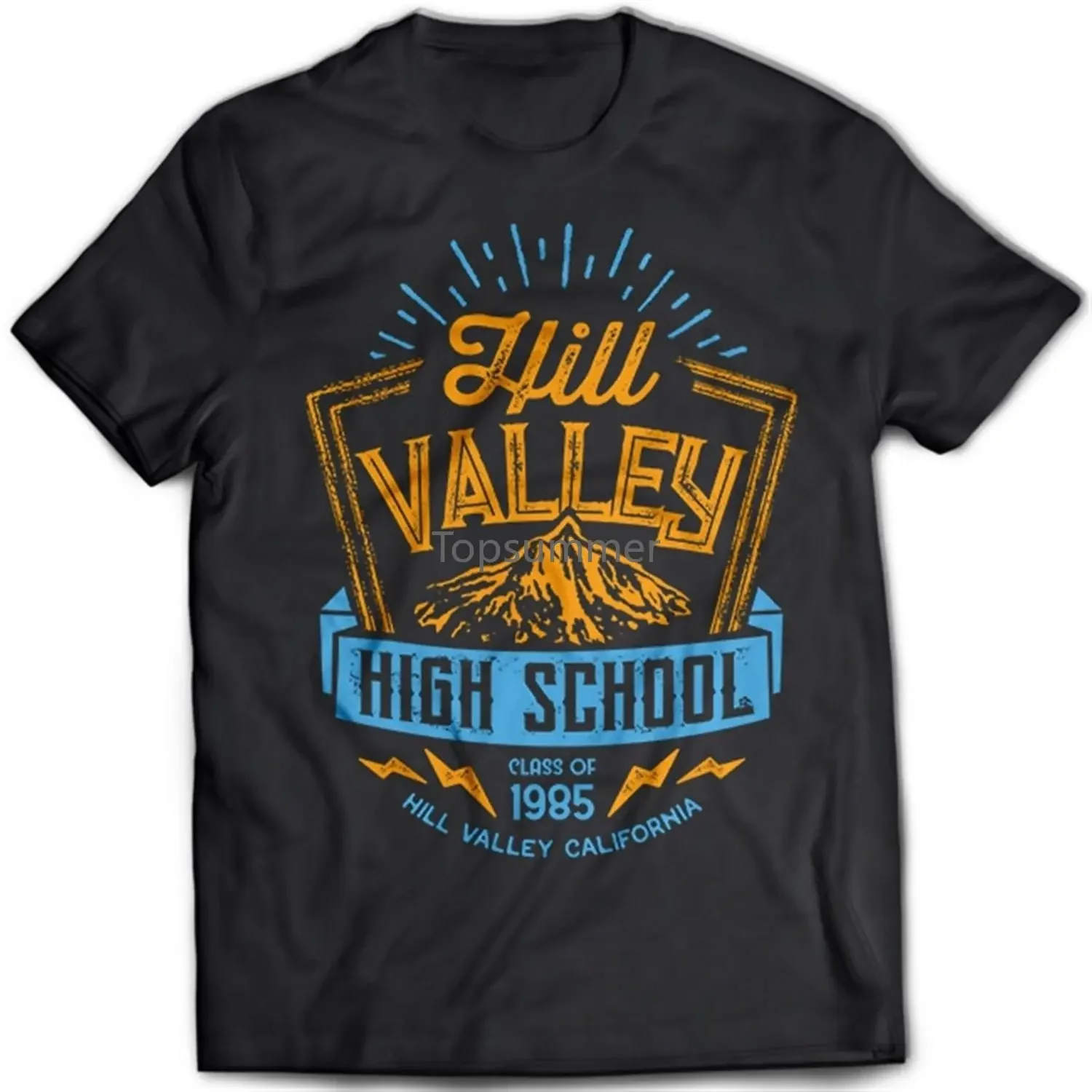 Men T Shirt 9137 Hill Valley High Back To The Future Flux Funny T-Shirt Novelty Tshirt Women