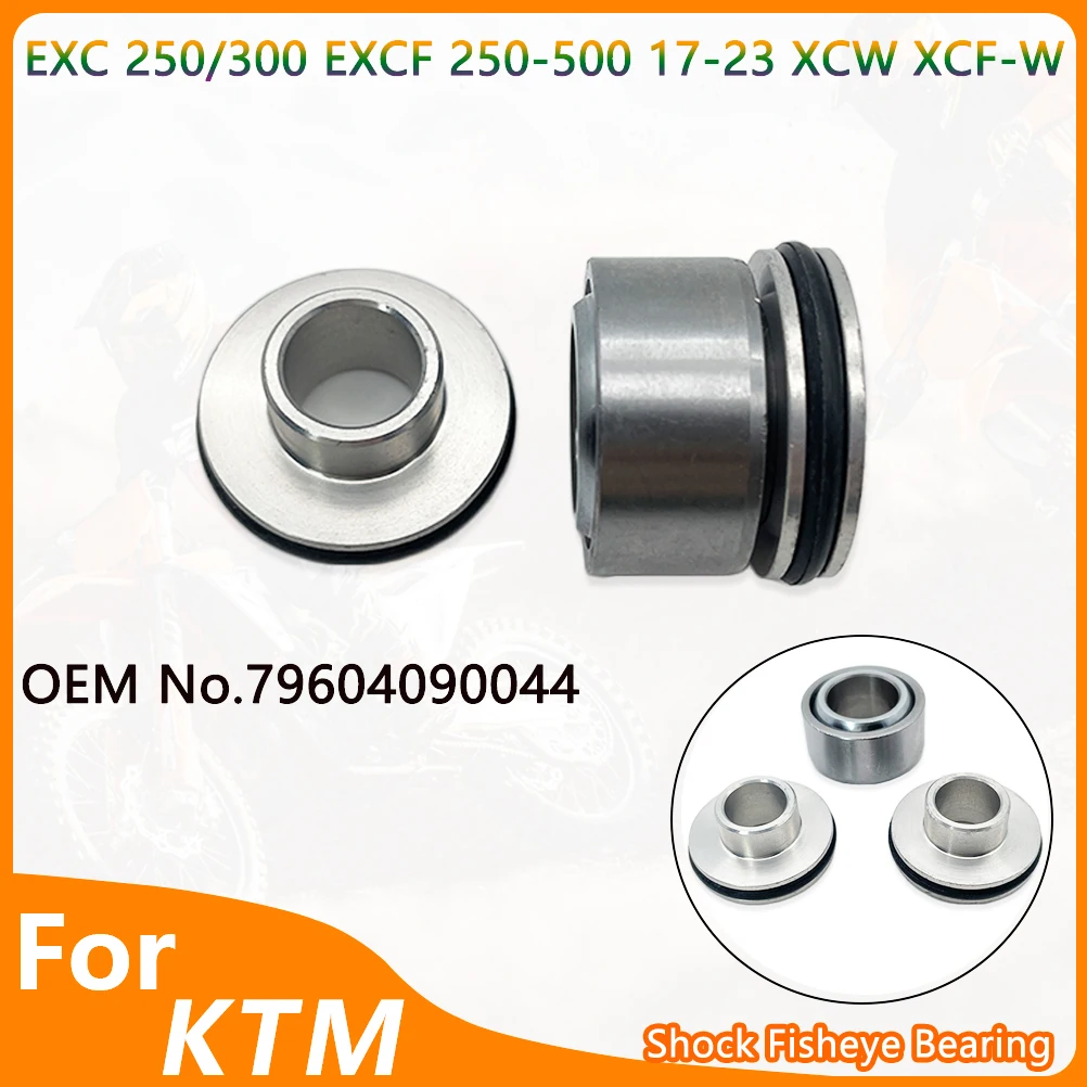 OTOM EXC 250 300 2017-2023 Für KTM EXCF XCW XCF-W 125-500 SIX DAYS Motorrad-Stoßdämpferlager mit T-Sleeve-Buchsen-Kit