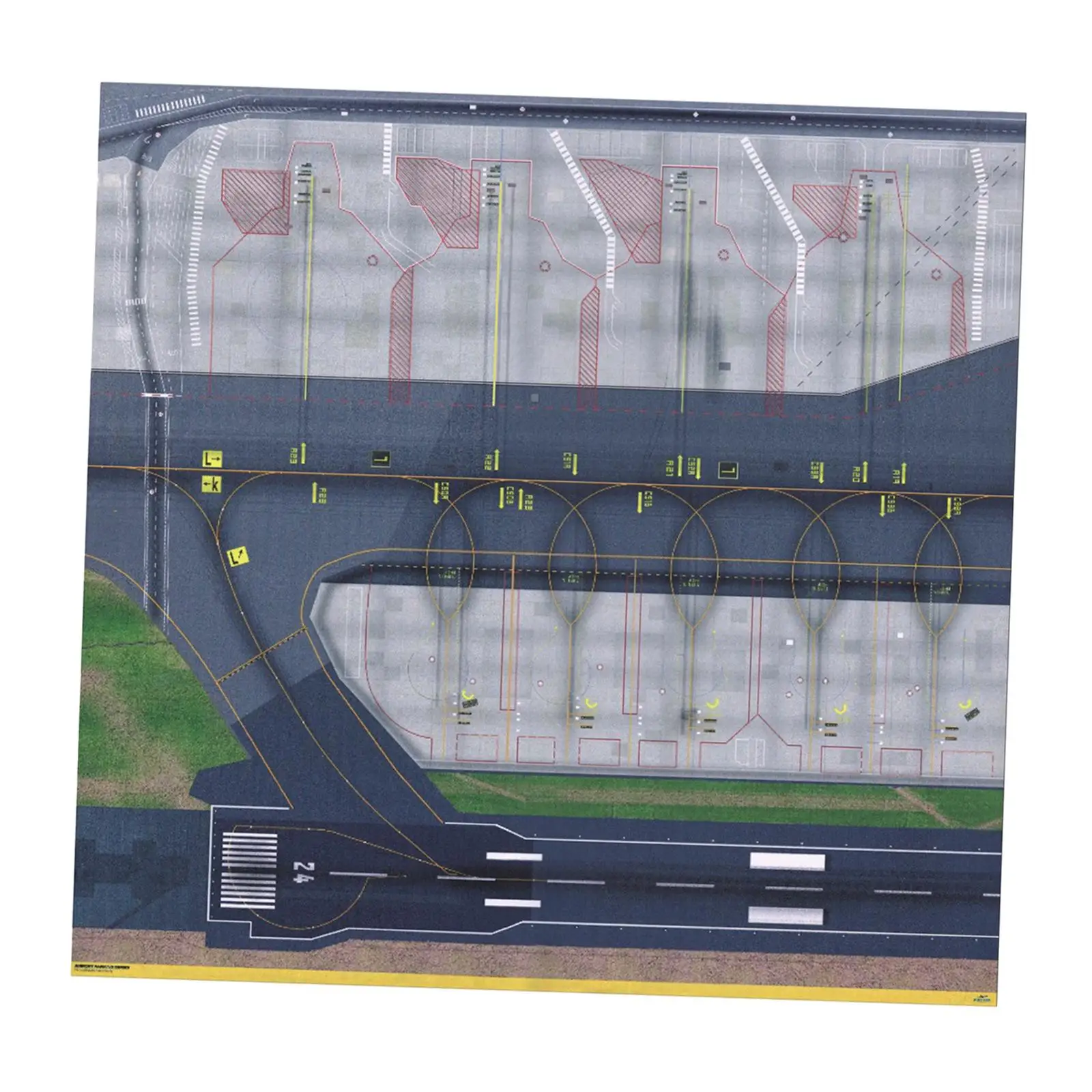 Regional Airport 1/400 1/500 Model Airport Layout Sheet 72x70cm