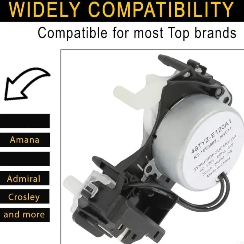 

Привод для ремонта стиральной машины W10913953, 6-контактный план, восстанавливает правильную функциональность цикла оборотов