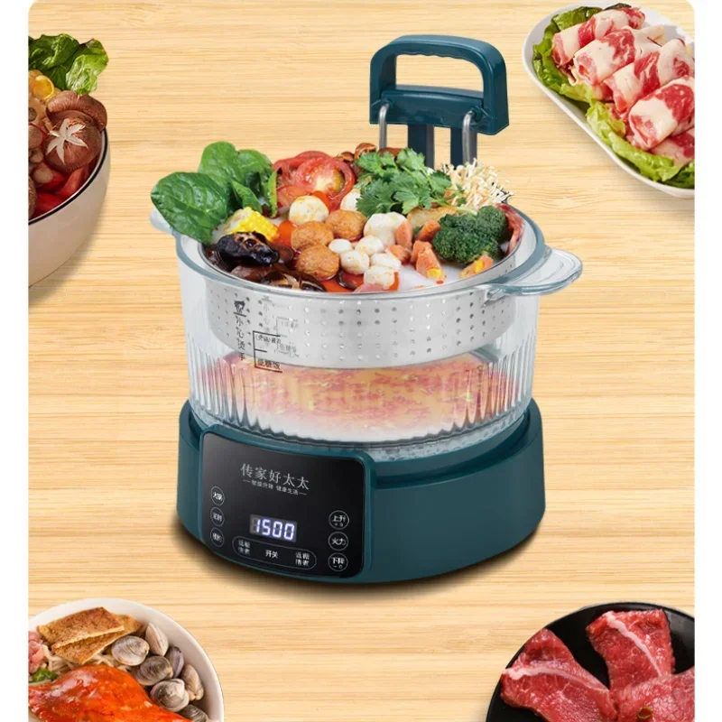 for Healthy Eating Diabetic Diet 3L Low Sugar Rice Cooker Automatic Rise Steam Healthy Electric Pot Separate Rice Soup Steamer