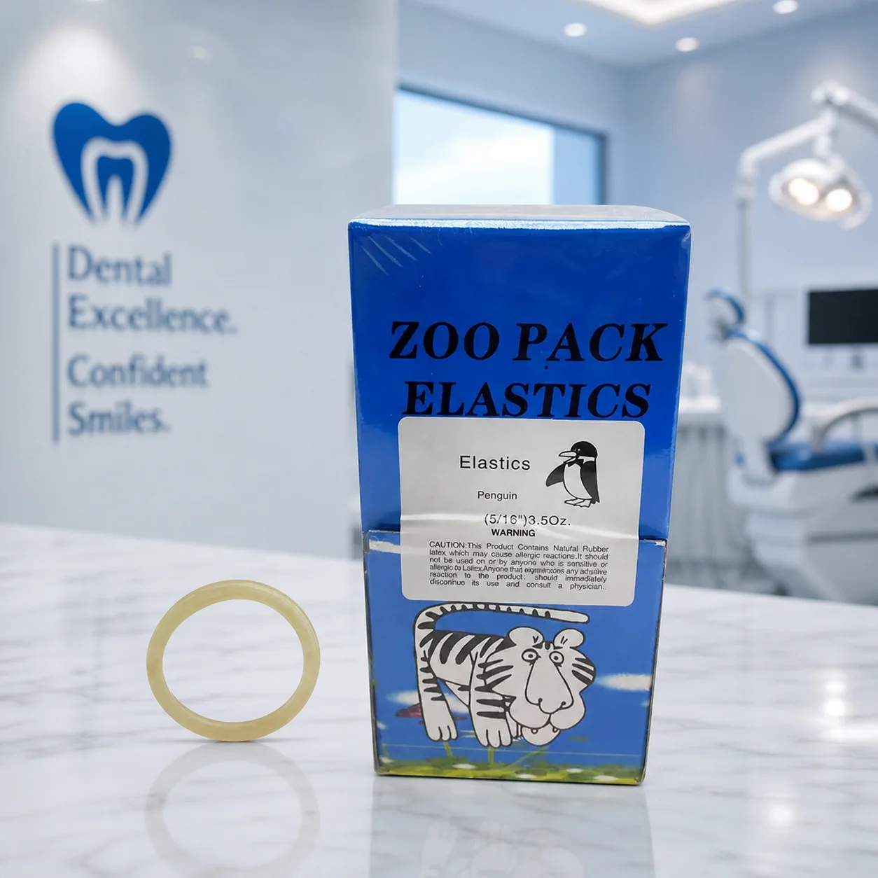 5000pcs Orthodontic Elastics Kit, Zoo Pack Dental Rubber Bands for Traction & Separation, Assorted Force Orthodontic Supplies