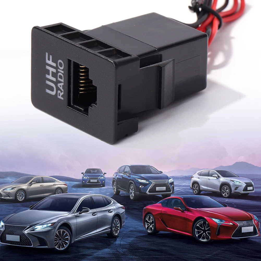 فارغة RJ45 ميكروفون Mic محول القابس UHF راديو تمرير من خلال موصل RJ45 UHF راديو تمرير من خلال موصل اكسسوارات السيارات