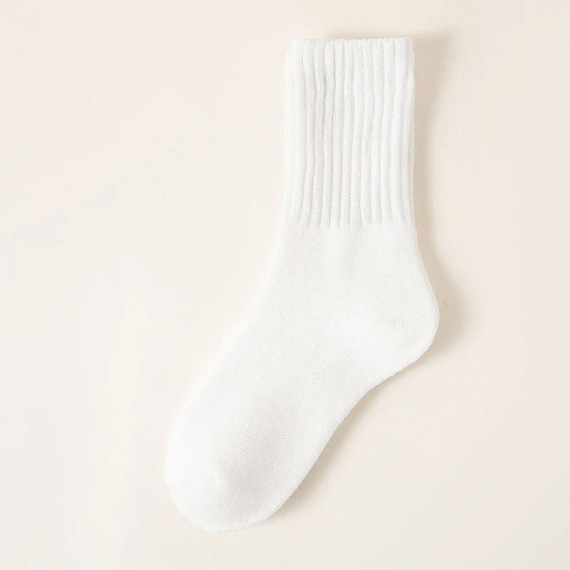 1/5 Paar Winter-Socken aus verdickter Wolle für Damen, atmungsaktiv, bequem, Plüsch, niedrige Röhre, Schneesocken, koreanische einfache warme Kaschmirsocken – Detail 7