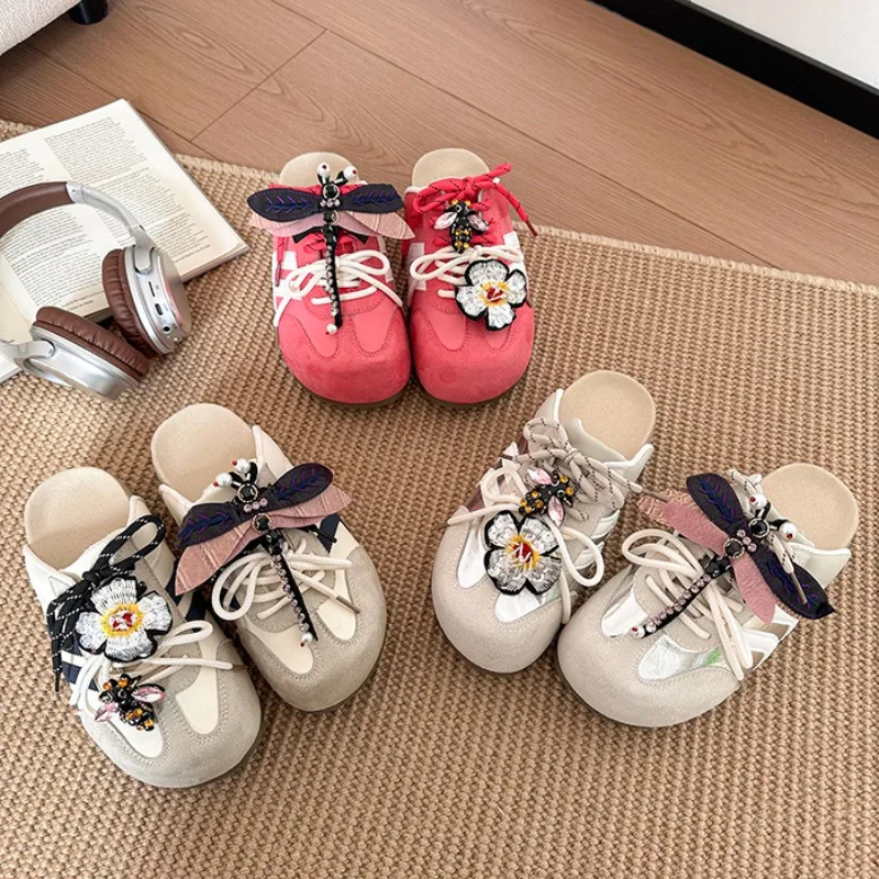 Lässige Plateau-Baotou-Slipper für Damen 2026 – Neuheiten für den Außenbereich: Riemchen-Slipper, rutschfest, erhöht, vielseitig, Frühling