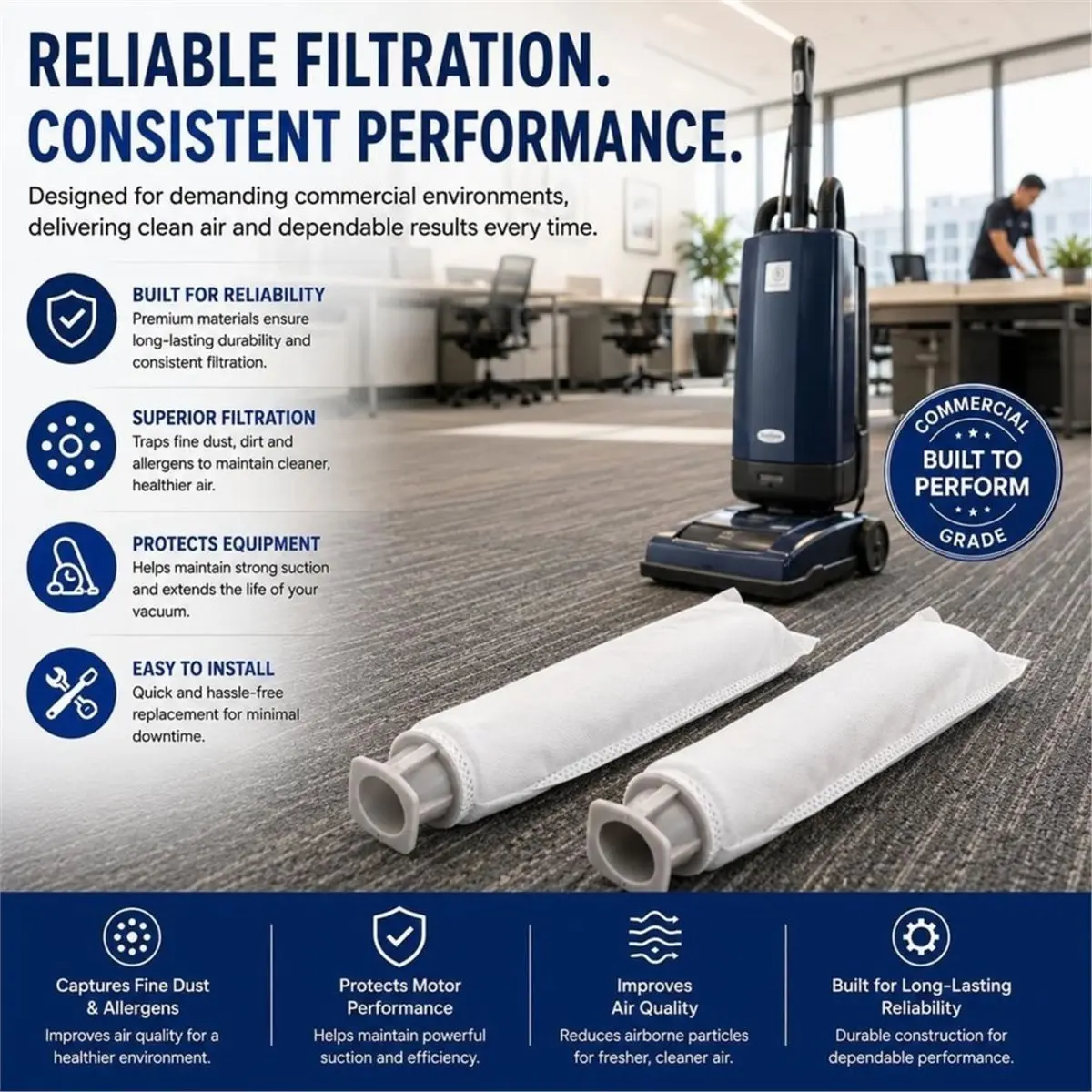 【Newest AT03】5pc Microfilter for Sensor S12 S15 XP SR Series and Automatic X Essential G1 G2 Upright Vacuums Replacement