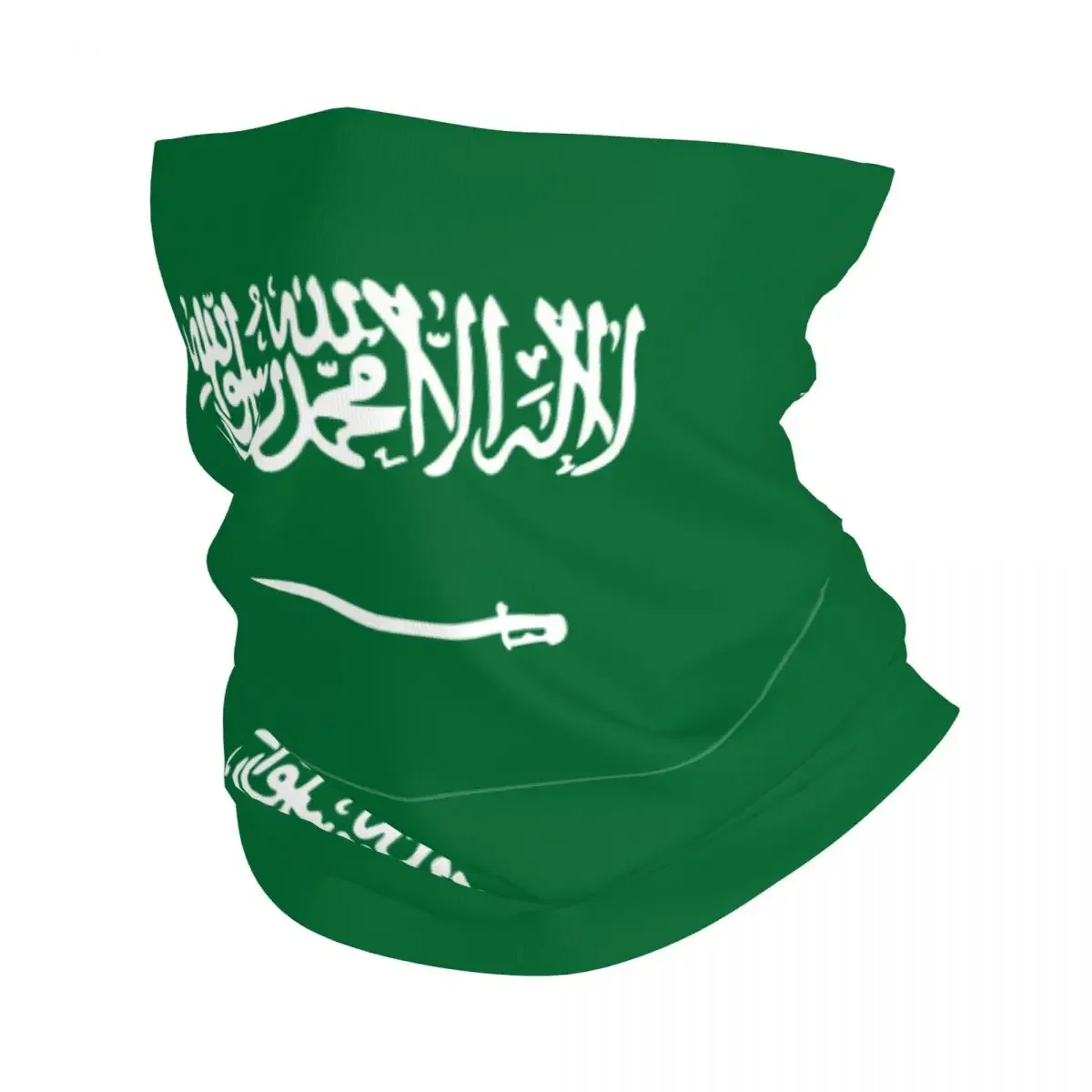 New Saudi Arabia Flag Bandana Neck Cover Printed Balaclavas Wrap Scarf Multifunctional Cycling Fishing for Men Women Adult Washa
