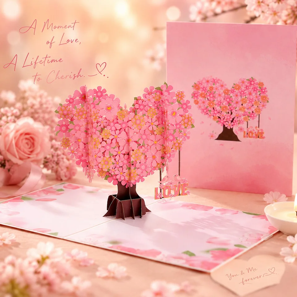 3D Pop Up Flower Greeting Cards Wedding Card Anniversary Thanksgiving Valentines Day Birthday Gift Thank You Card Handmade Cards, image 22