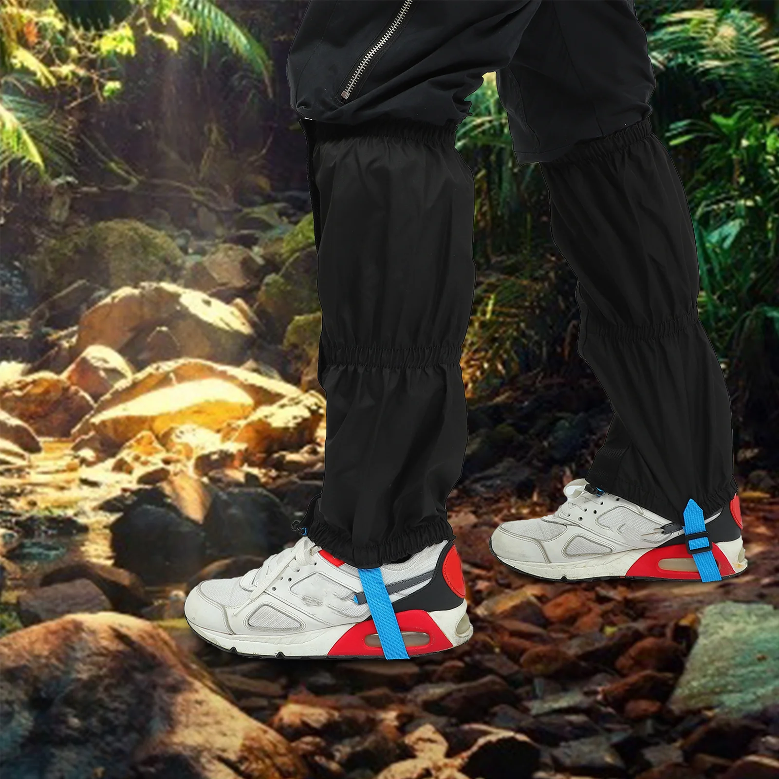 

1 Pair Waterproof Leg Gaiters Outdoor Hiking Snow Gaiters Windproof Insect Proof Leg Protectors Jungle Trekking Boot Cover Gear