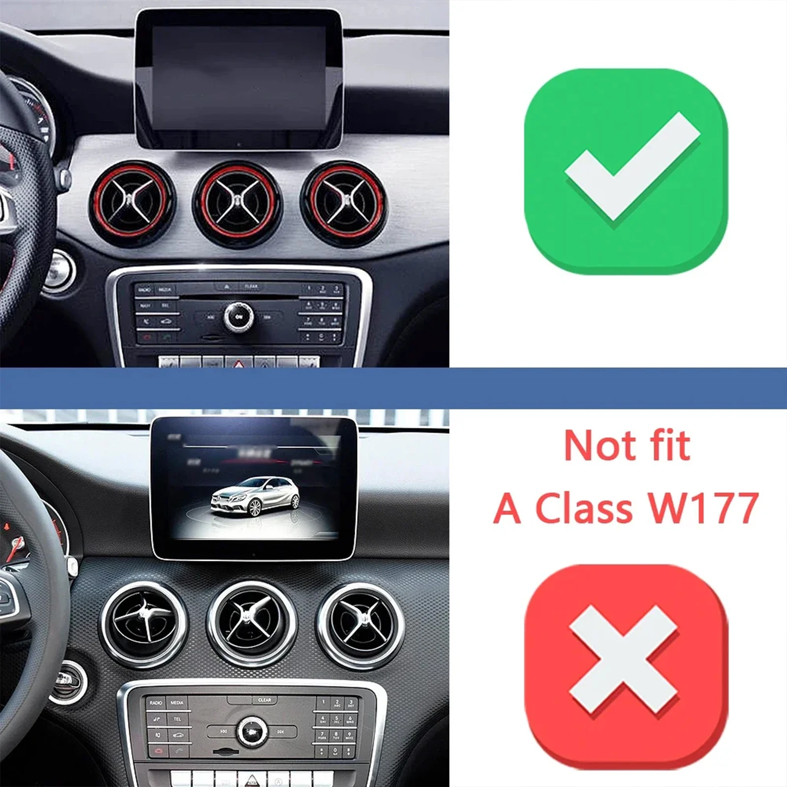 fit for Mercedes-Benz A-Class 2013~2018 A45 AMG W176 Car Phone Holder Mount Vehicle-Specific GPS Navigation Easy Installation