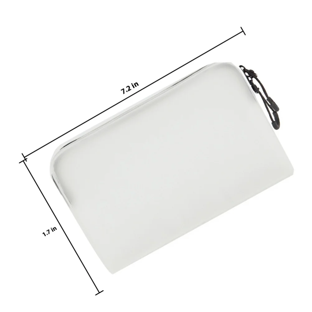 2 قطعة حقيبة مستحضرات تجميل سعة كبيرة حقائب سفر محمولة شبه شفافة سستة منظم تخزين حقائب أدوات الزينة للنساء