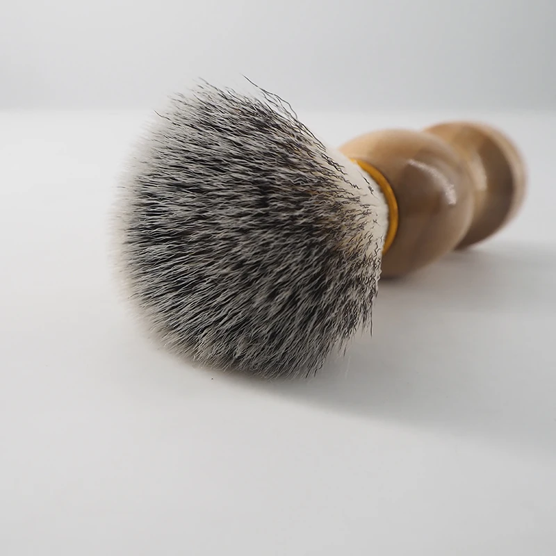 Professional Mens Shaving Brush With Wood Handle For Facial Mustache Soap Foaming Barbershop Tool