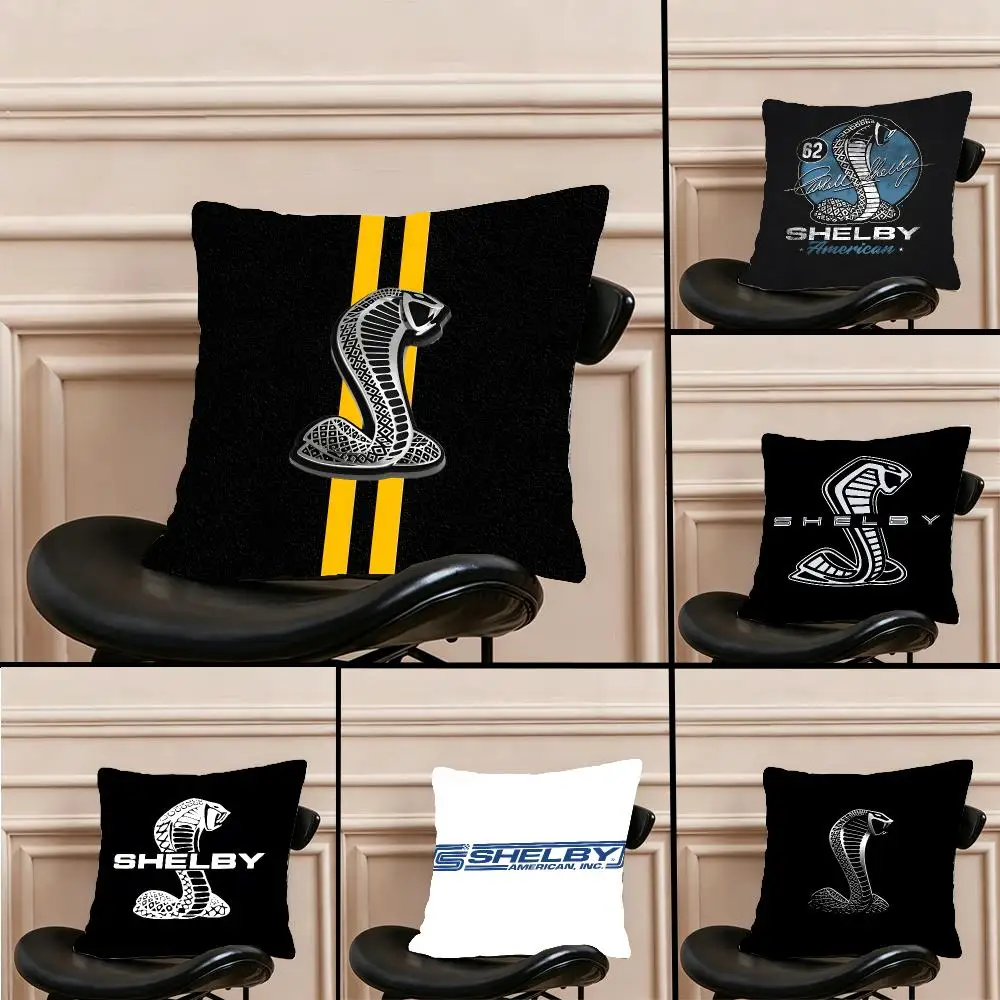 Brand Automotive Shelby Cushion Cover Warm coral fleece Cute kawaii plush Kawaii mascot throw