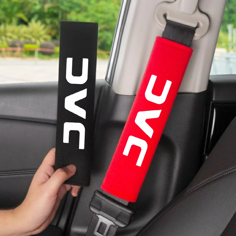 

2pcs Car Seat Belt Cover Shoulder Pads Auto Interior Decoration Accessories Case For JAC Refine J3 J2 S5 S3 J5 J6 J4 T8 Vapour