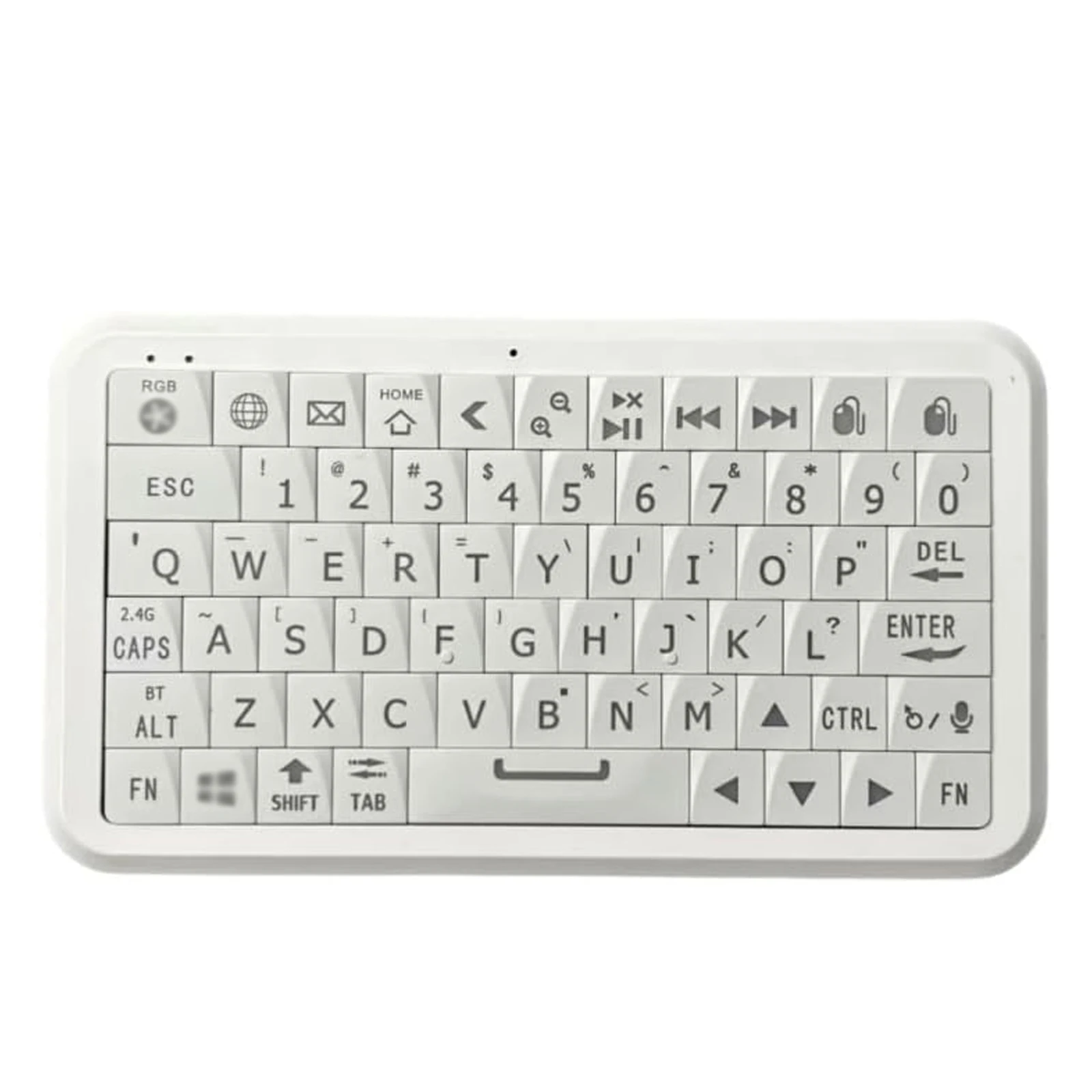 

Bluetooth-compatible 5.0/2.4G Dual Mode Keyboard 64 Keys RGB Backlight Rechargeable Battery Type-C for Win/for iOS/for Android
