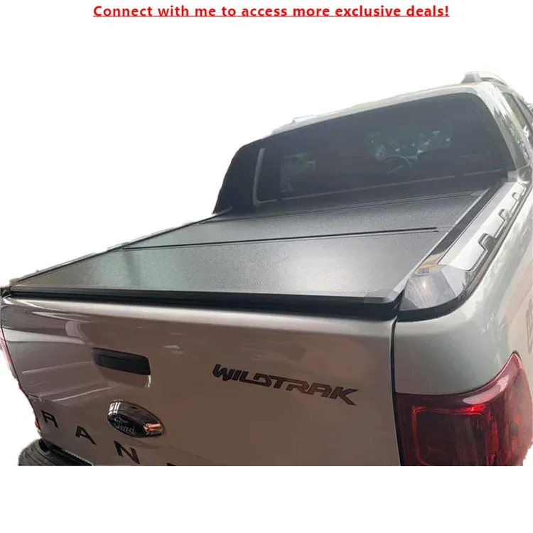 

Zolionwil Pickup Roller Shutter Tri Fold Hard Bed Cover Rear Tonneau Cover For FORD Ranger Wildtrak