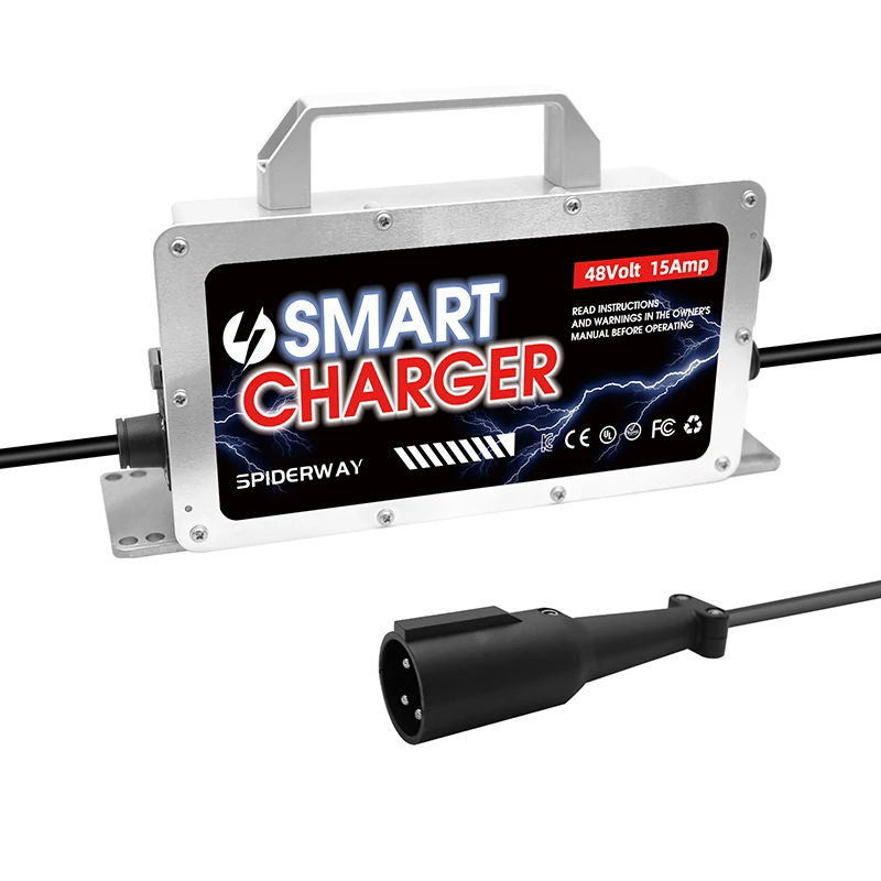 48 Volt 15Amp Lead-acid Battery Charger for Club Car DS Precedent Tempo Onward Golf Cart