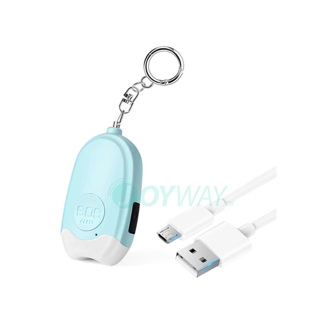 Allarme di autodifesa 130DB Sicurezza Proteggi Avviso Sicurezza personale Urlo forte Portachiavi Allarme di emergenza per donne Bambini Ragazze