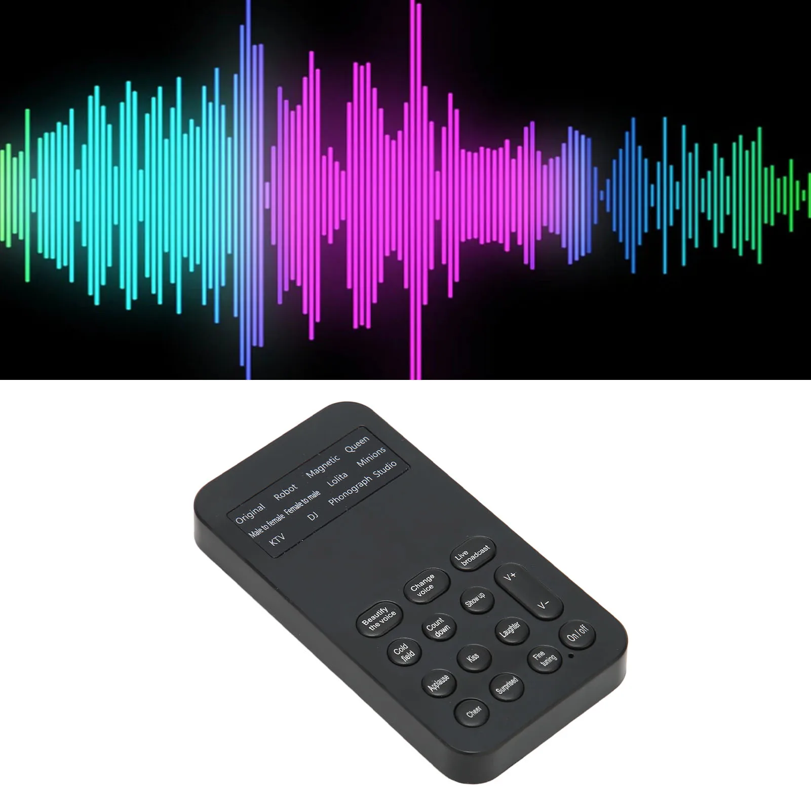Sound Changer Voice Changer Voice Changer Handheld Mini Voice Changer Device 8 Sound Effects Machine for Phone Calling Gaming