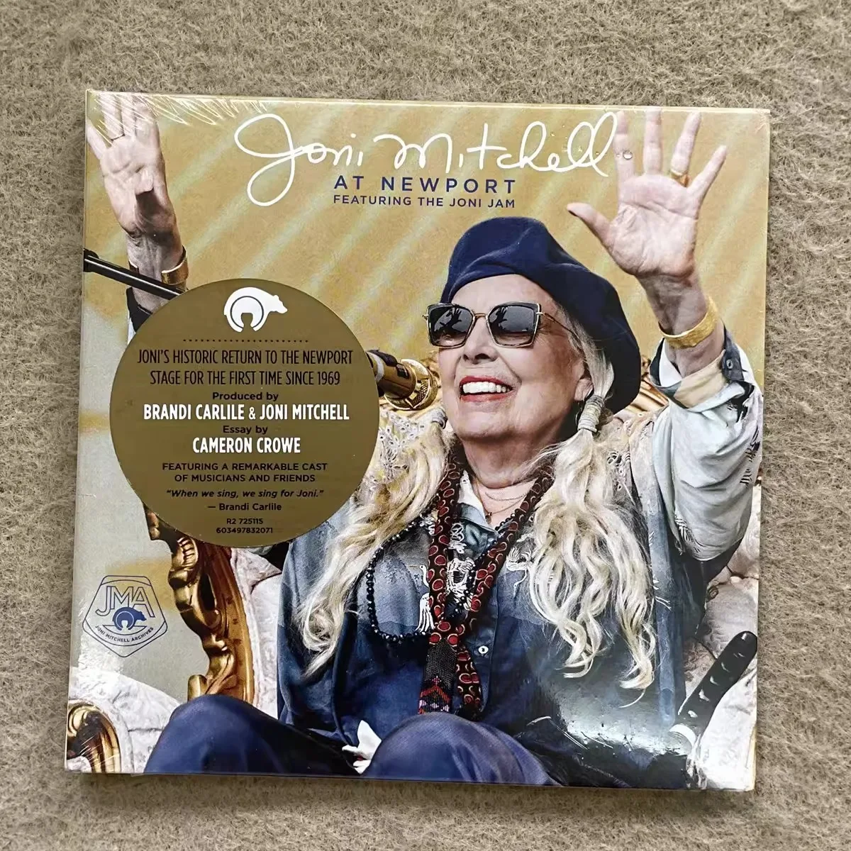 

Joni Mitchell At Newport Featuring The Joni Jam – Folk Legend Historic Newport Live Return Performance Music Collectible