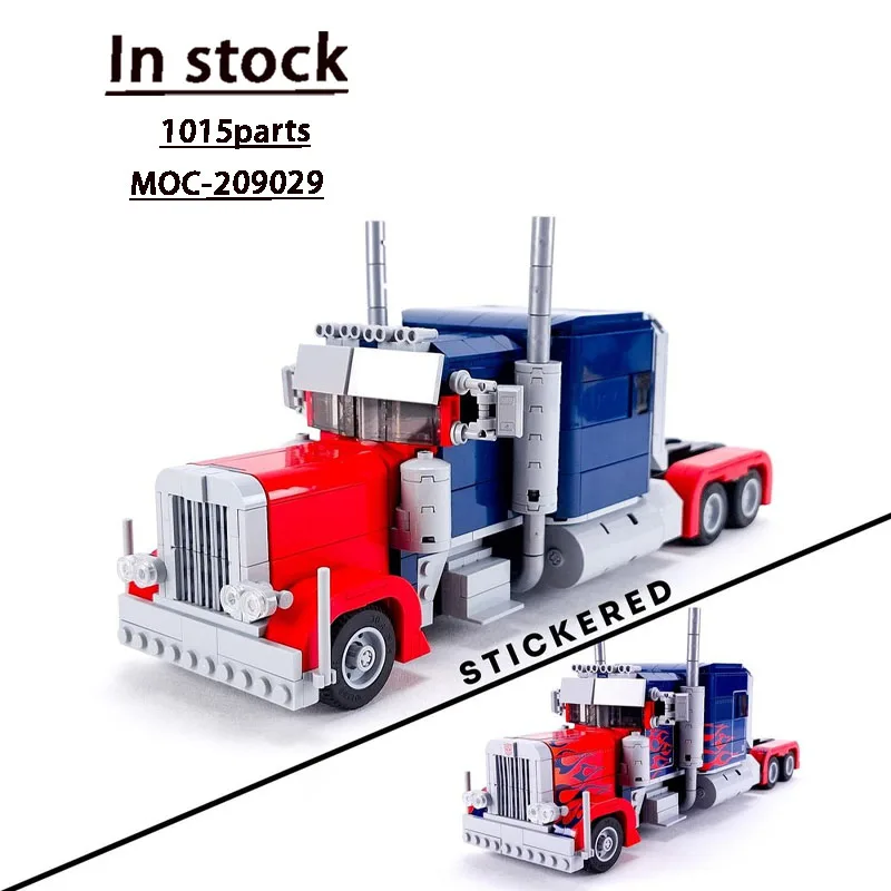 

MOC-209029 Classic New Cargo Truck Building Block Model, 1015 Parts, Boys' and Children's Birthday and Christmas Toy Gift