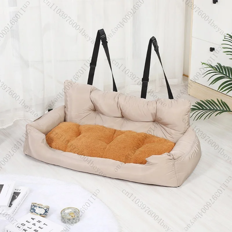 Big Dog Car Seat Bed Travel Pillow Safety Luxury Dog Bed Pet Rear Seat Cover Pet Bed Pet Seat Dog Products