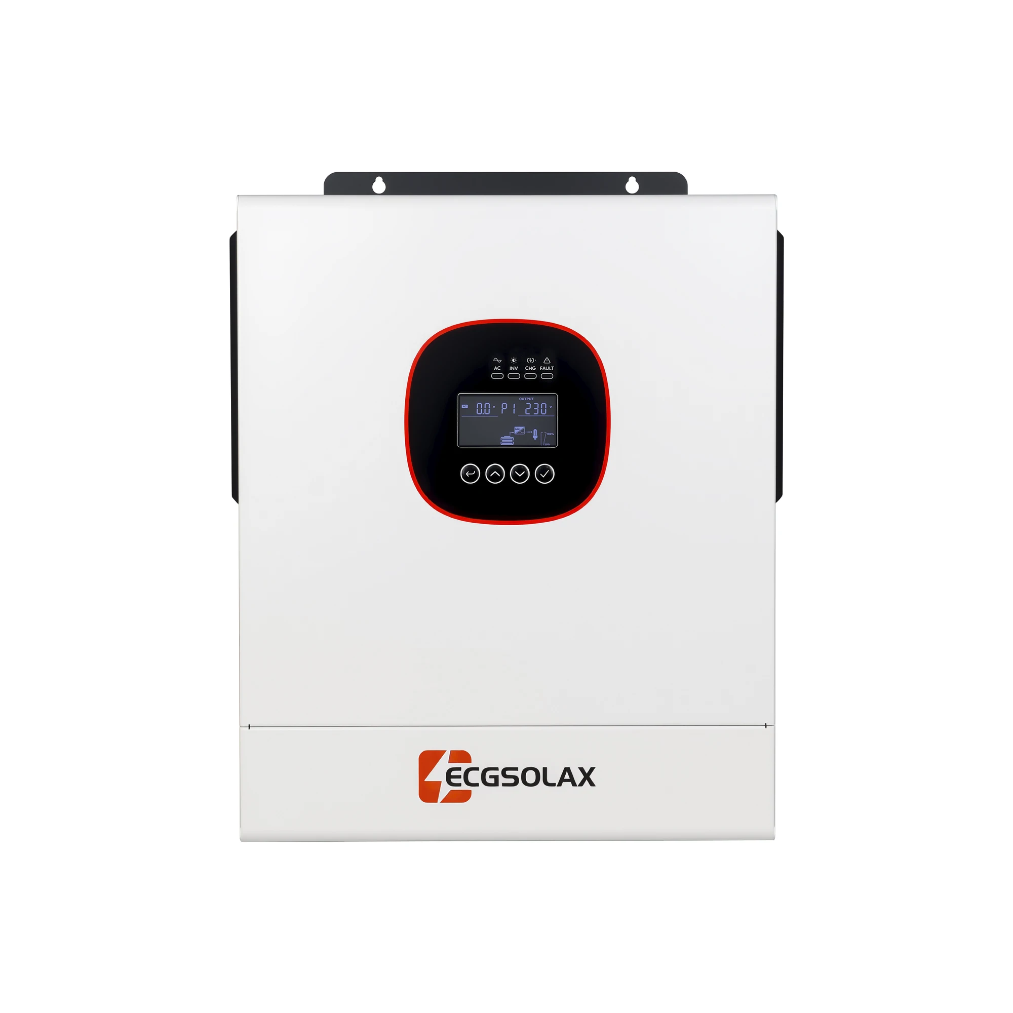 ECGSOLAX 6,5KW Solar-Hybrid-Wechselrichter 48V 220Vac Mit MPPT 160A, Eingebautem WLAN, Hybrid-Wechselrichter für Netzunabhängigkeit